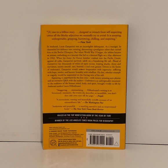 [4/$50] LAURA HILLENBRAND UNBROKEN A WORLD WAR 2 STORY WAR MEMOIR PAPERBACK BOOK - Picture 2 of 4